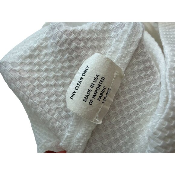 SARA CAMPBELL White Scalloped Cotton Blend Tank Top Size Medium - Picture 6 of 10